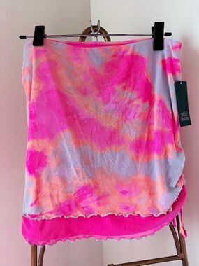 Wild Fable Women’s Pink Tie-Dye Mini Skirt
